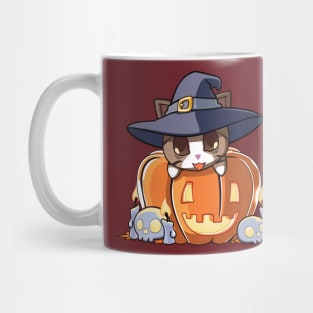 Brown cat in a pumpkin Mug